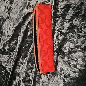 Coach pencil case